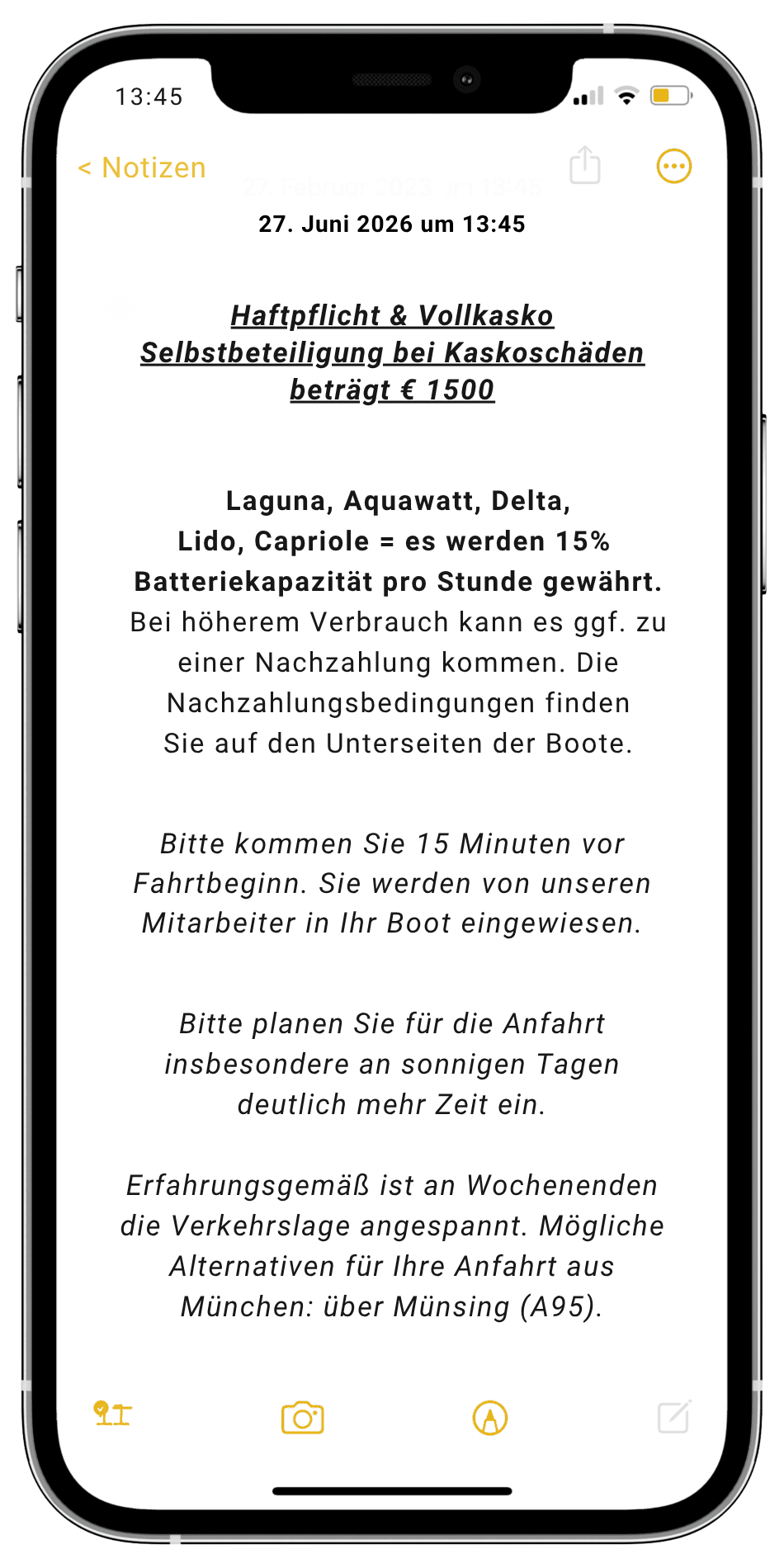 Reservierung Screenshot 3